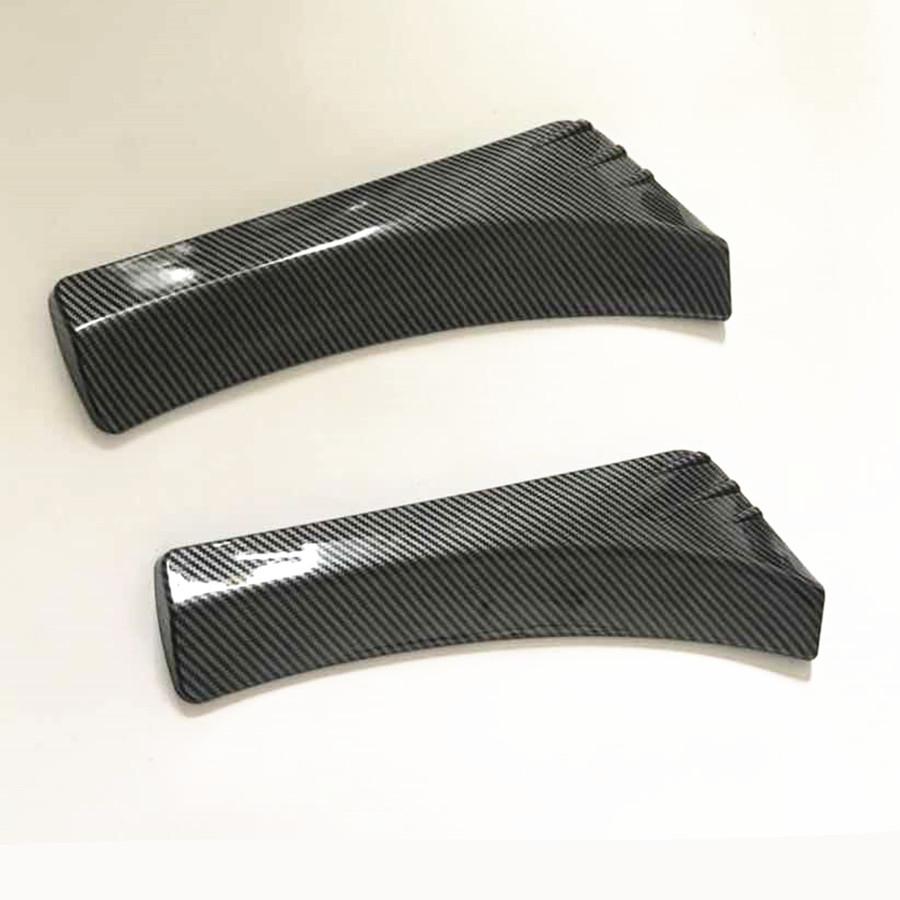 1 Pair ABS Glossy Carbon Fiber Look Rear Bumper Lip Splitter Protector Universal