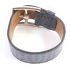 Very Good HERMES bracelet Rivière Alligator leather Blue mens Used