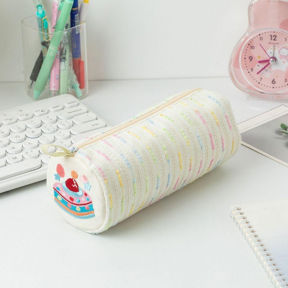 Soft Material Pencil Bag Floral Pattern Pencil Case Creative Pattern Pen Pouch  School Stationery