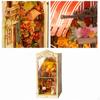 3D головоломка DIY Booknook Kit Crafts Dollhouse Wood Bookend Bookcase Bookshelf Insert for
