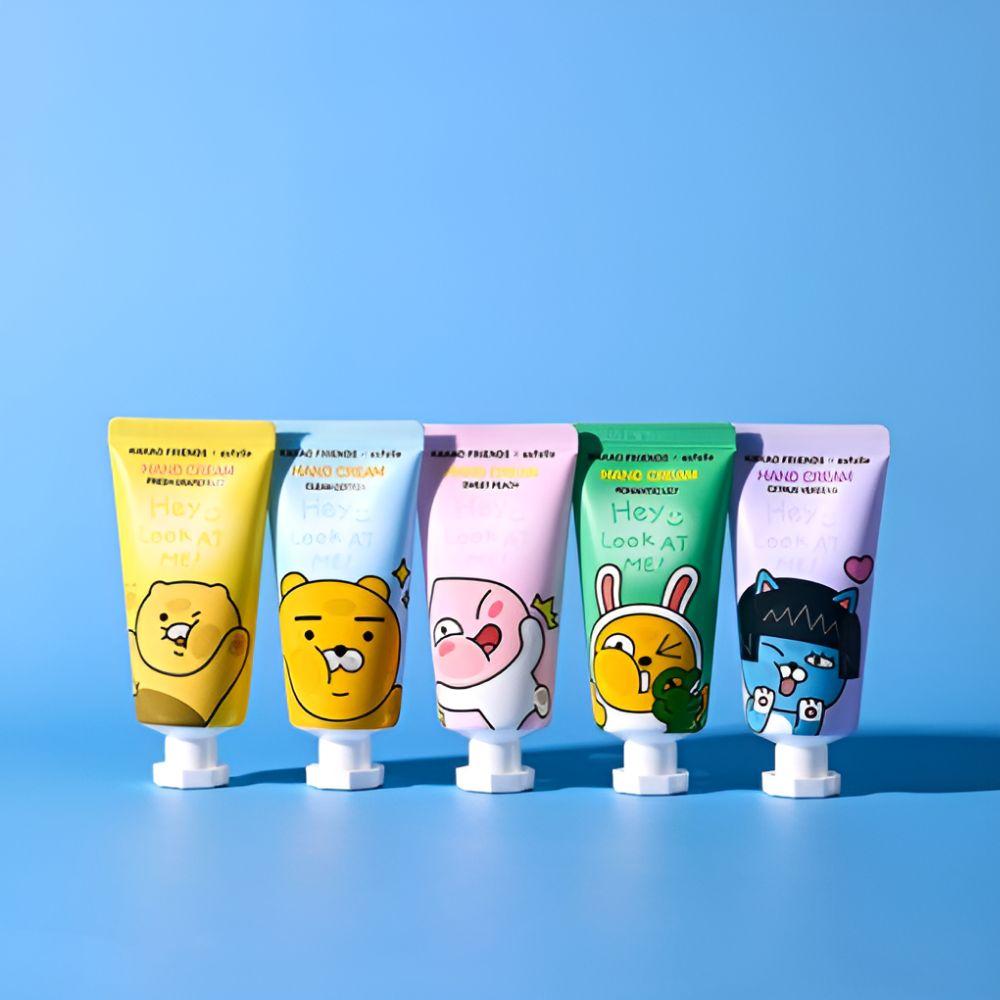 Kakao Friends X ESFOLIO Look At Me Набор кремов для рук 5 видов Подарочный набор Увлажняющий набор для ухода за руками