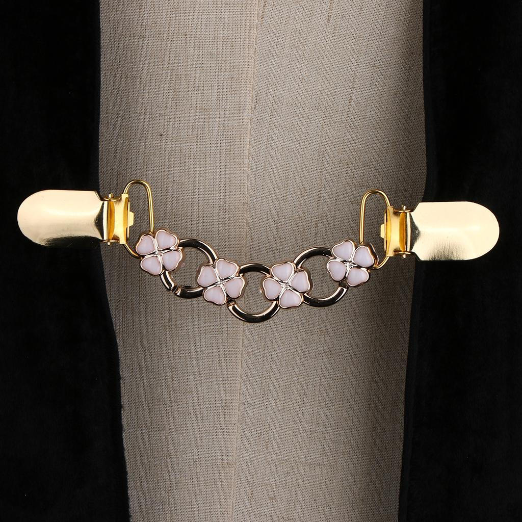 Зажим для кардигана с пряжкой для свитера и рукавами из бисера Зажимы