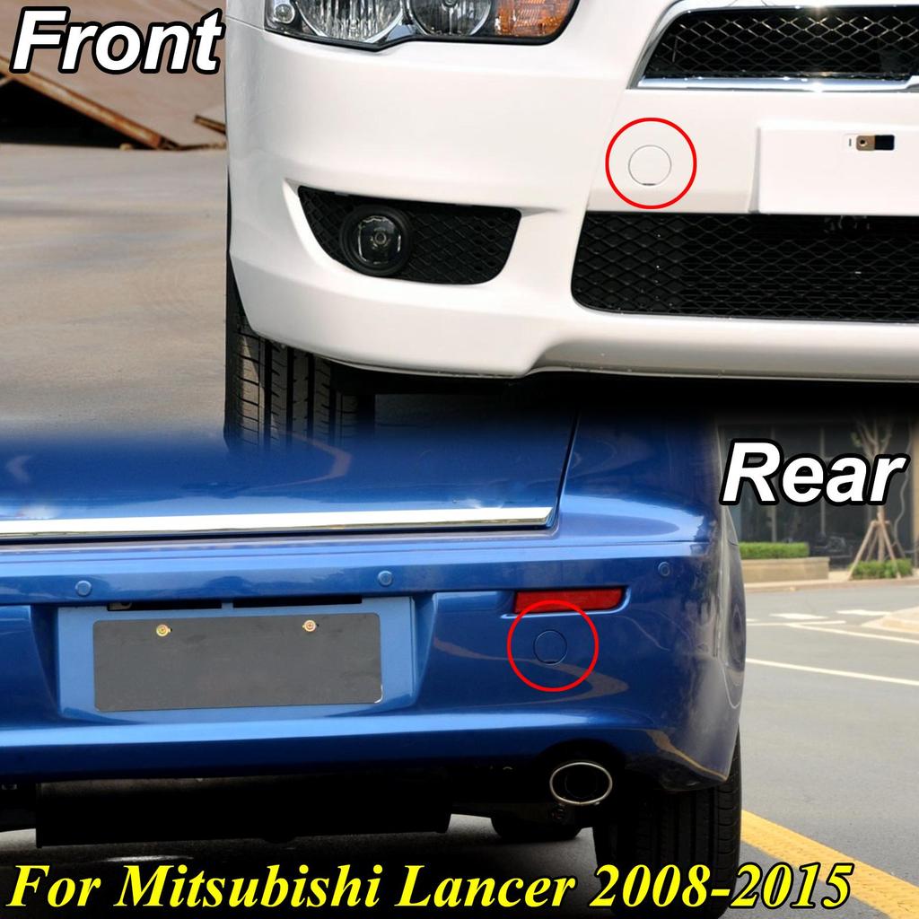 Для Mitsubishi Lancer 2008-2015 незагрунтованная крышка автомобильного фаркопа, крышка для буксировки, задний передний бампер, автомобильные аксессуары 2009 2010 2011