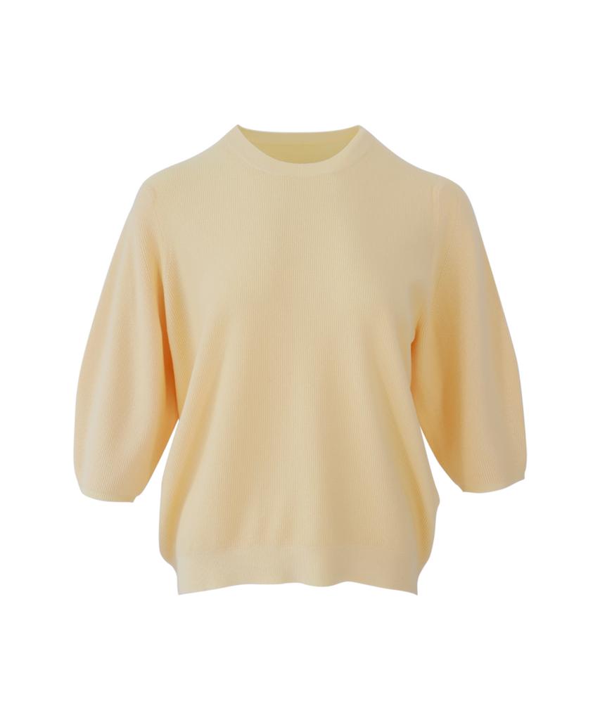 Baseukala Длинный рукав реглан Круглый вырез Капри Вязаный (5Colors)