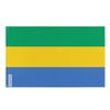 Drapeau - Gabon - 128 X 192 Cm - Polyester - Recto/verso - Œillets En Fer