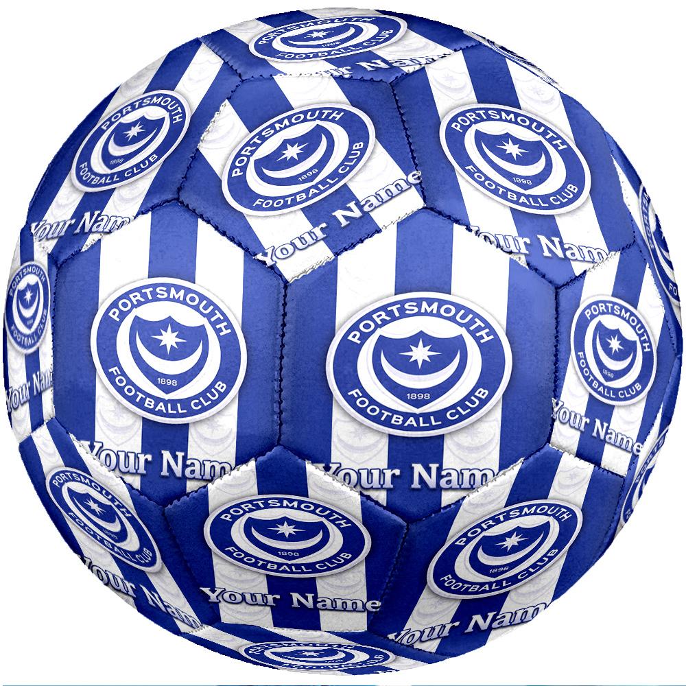 Portsmouth FC Fashion Size 5 Football Wearproof Non‑Slip Soccer Ball For Sports Training Entertainment Use