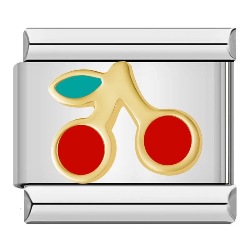 New 9mm Width Daisy Flower Star Snowflake Cherry DIY Italian Charm Bracelet Stainless Steel Jewelry Making DJ097