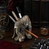 Knight Pen Holder 3D Printed Holder Armor Style Kneeling Hero Pencil Rack Stand Creative Stationery Storage Organizer for Home Office Study Supplies