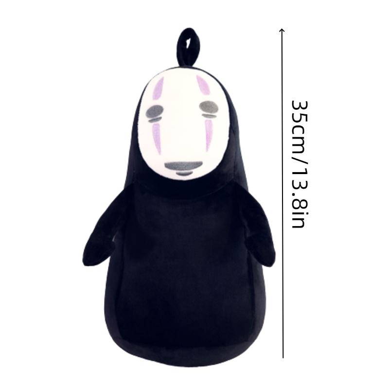 Soft Short Plush No Face Man Doll With Pp Cotton Filling Anime Character Toy Decor