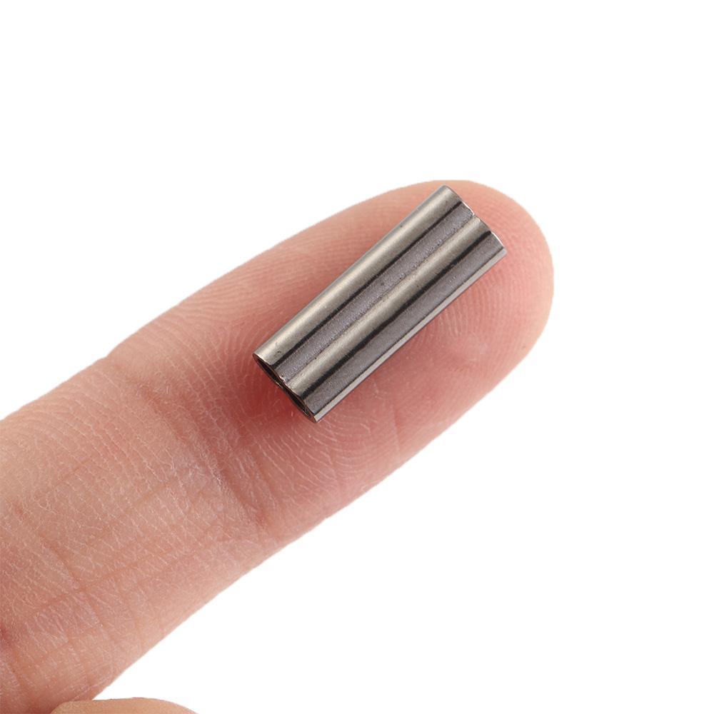 100pcs Pipe Fishing Wire Copper Tube Line Crimping Double Tube Crimping Sleeves Fishing Tackles