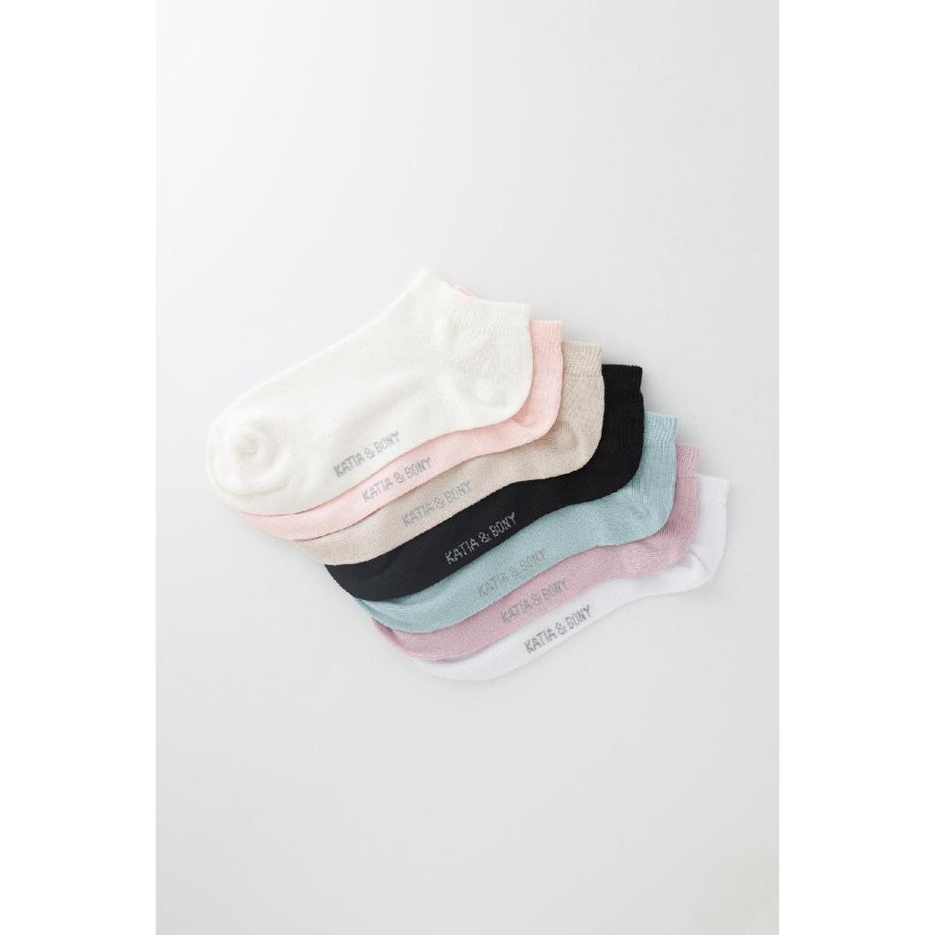 Женские носки-пипоги разного цвета из 7 предметов