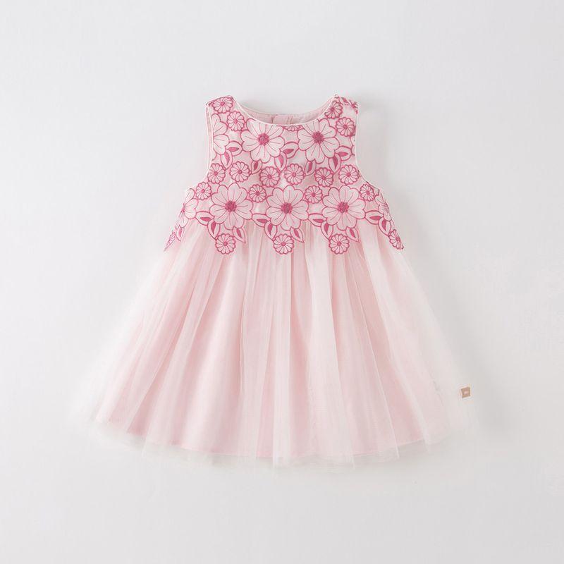 [Same Style with Mall] Dave & Bella Kids Dress Summer Dress Girl Mesh Princess Dress Girls' Birthday Dress