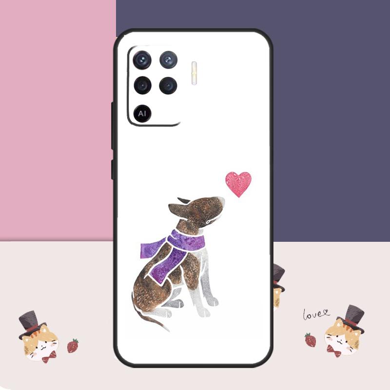 Чехол для собаки Английский бультерьер для OPPO A78 A98 A58 A18 A96 A76 A16 A17 A77 A15 A5 A9 A74 A94 A52 A72 A53S A54S A57S