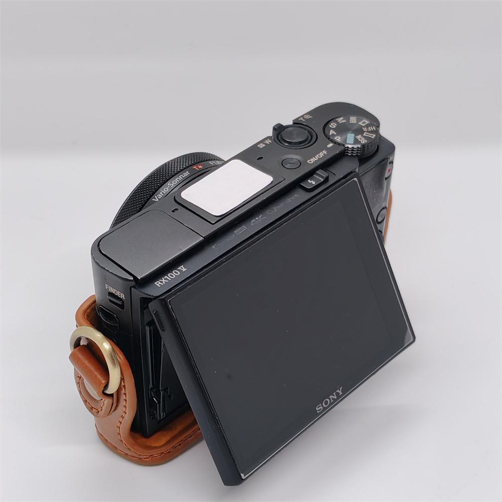 Чехол-сумка из искусственной кожи для камеры Sony RX100 M7 RX100II RX100 M3 RX100III M4 M5 M6, плечевой ремень, защитная накладка на весь корпус