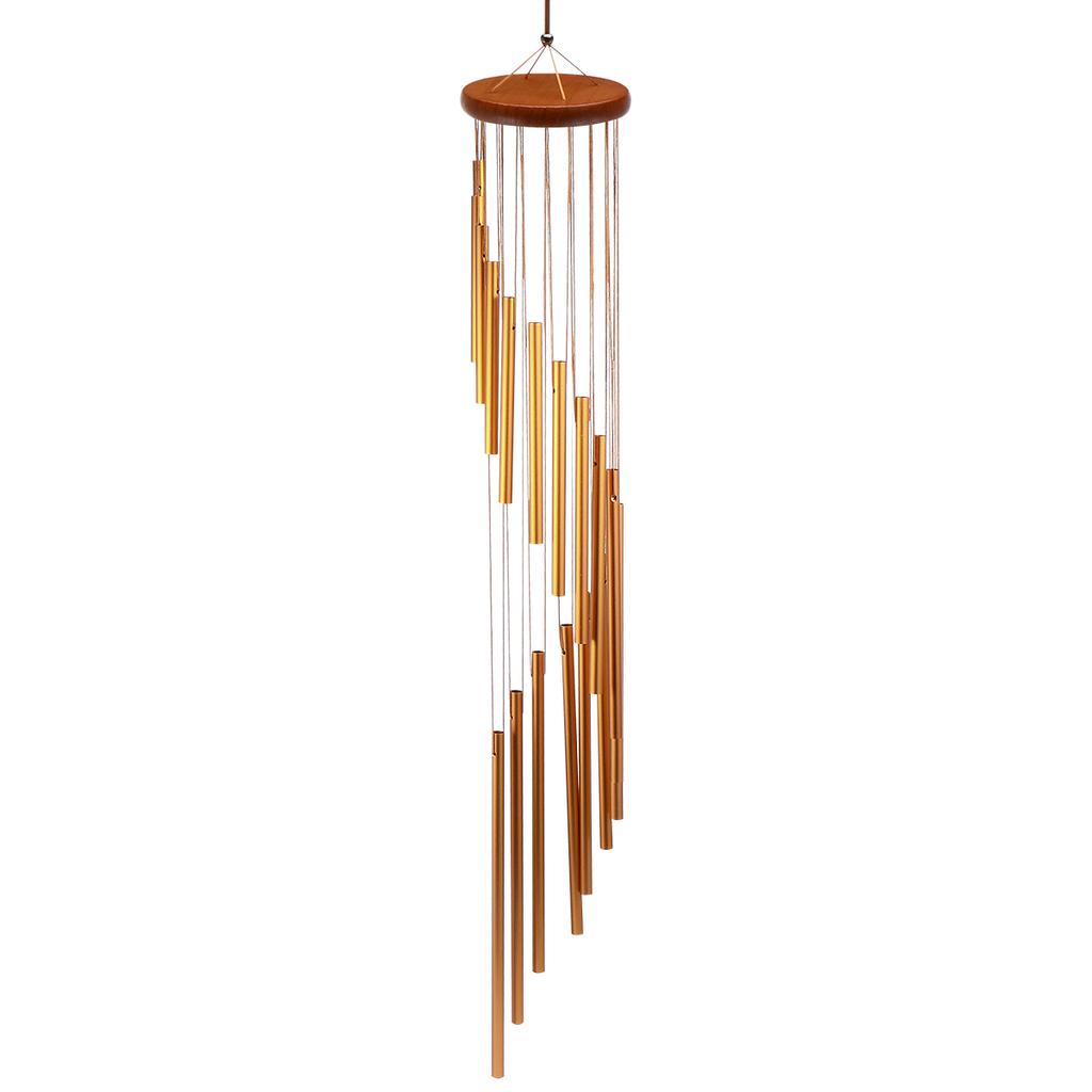 Wind Chime Artistically Beautiful Decor Bell Hanging Pendant Gift Chimes Rotating Wood Alloy Decoration