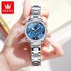 Fashion Elegant Women's Watches Chronograph Waterproof Quartz Watch Stainless Steel Female Wristwatch
