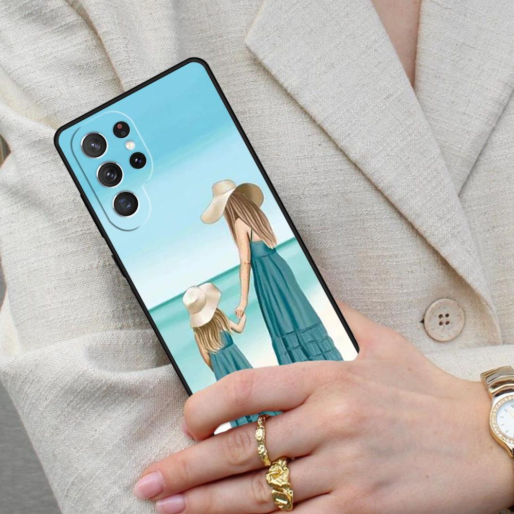 Чехол для телефона "Мама и Дочь" для Samsung Galaxy S26 Ultra S25 S24 S23 S22 S21 S20 Note10