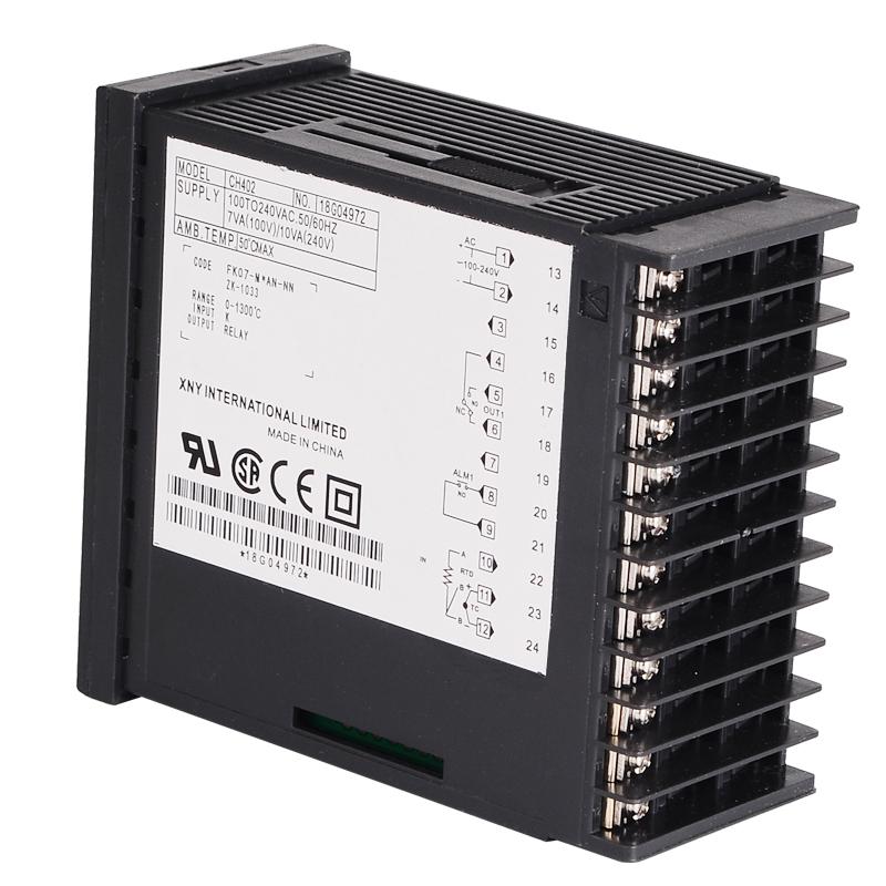 Цифровой терморегулятор для духовки, PID-регулятор температуры CH402, релейный выход, вертикальный 48*96 мм