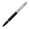 Parker Официальная перьевая ручка Parker 51, F, тонкое перо, черная CT с конвертером, нержавеющая сталь, палладиевая отделка, авторизованный импортер 2123494