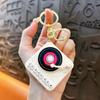 Vintage Music KeyChain with Lights Car Key Rings Cute Record Player Keychain  Couple