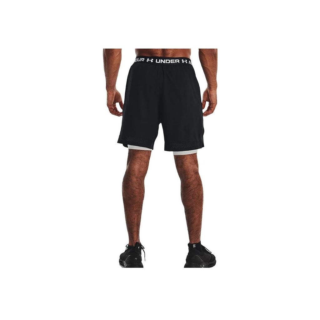 Under Armour Однотонные шорты со шнуровкой, мужские шорты, черные 1373764-001
