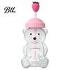 Leakproof Travel Tumbler 600ML Bear Glass with Lid & Straw, 20oz Borosilicate Drinking Water Cup for Iced Coffee, Boba Tea, Milk, Gift Women