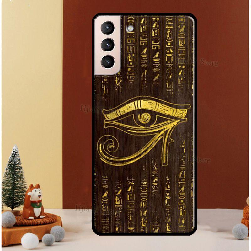 Sacred Eye of Horus Egypt Fresco Cover For Samsung Galaxy S20 FE S8 S9 S10 Plus Note 10 Note 20 S22 S21 Ultra Phone Case