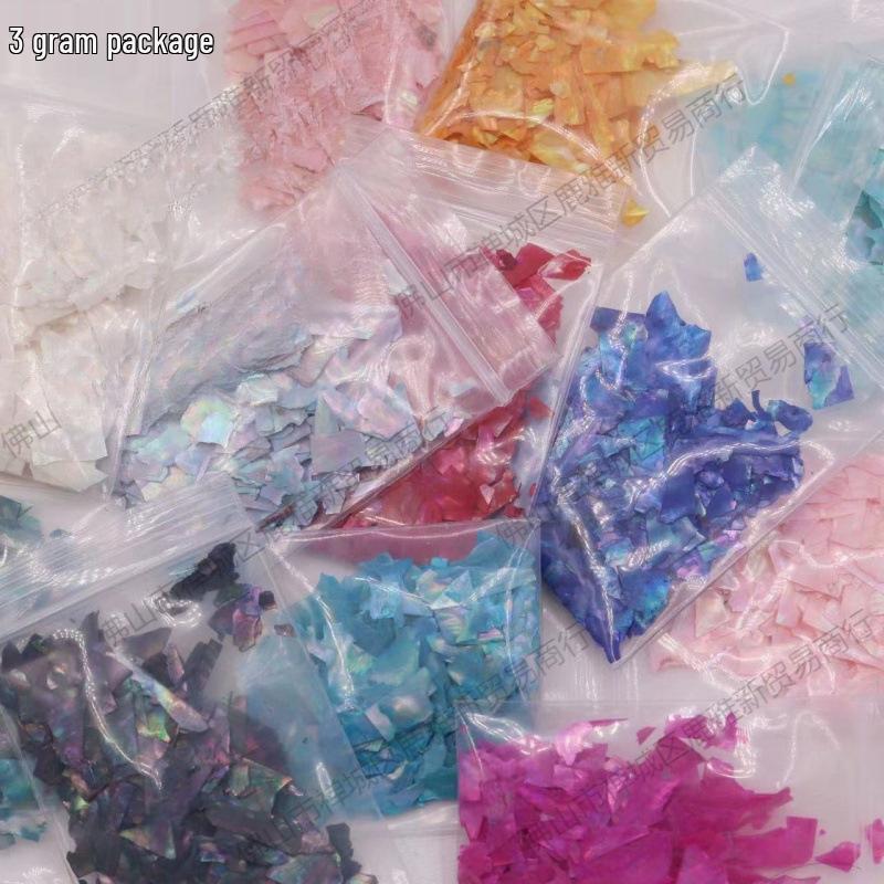 Тонкая перламутровая лаковая посуда из раковины абалона для DIY-маникюра и коллажных инкрустаций