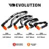 Интегрированная цепь KRYPTONITE Lock Evolution Series 4 160 см 000815 Черный/Оранжевый