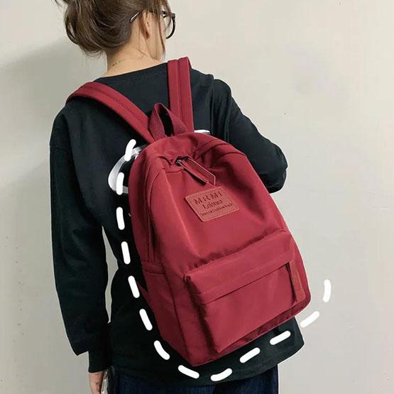 Водонепроницаемый школьный рюкзак, студенческий рюкзак из ткани Оксфорд, рюкзак в консервативном стиле, однотонный универсальный рюкзак