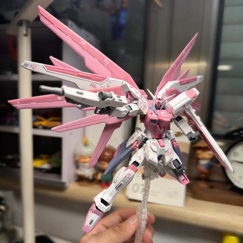 HG 1/144 Сакура Розовый Фридом Ситроен Версия для Ремонта Маски Модель Сборная Фигурка Меха Фигурки Действия Кукла-Украшение Пазл-Игрушка для Мальчика