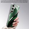 Luminous Green Tone 2D Phone Case for Samsung S26 S25 S24 S23 S22 S21 S20 A56 A36 A16 - Electroplated Glass Protective Cover