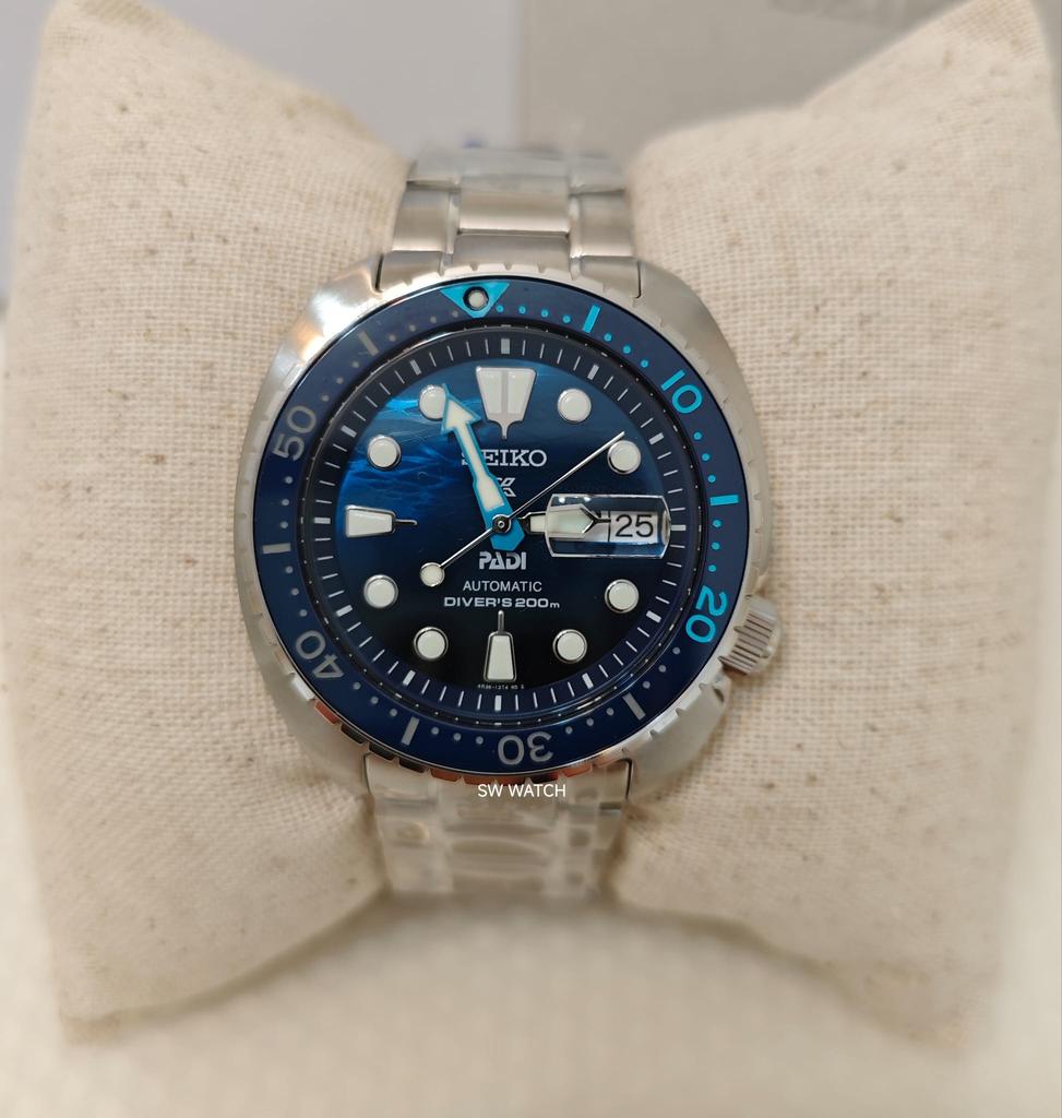 Seiko Мужские часы Prospex Sea Turtle Padi Special Edition с автоматическим механизмом 45 мм SRPK01K1