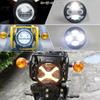 Motikvans Фара Cross Cub 110 с DRL LED мотоциклетная фара переключение дальнего и ближнего света совместима с Honda Cross Cub CC110 желтый (X