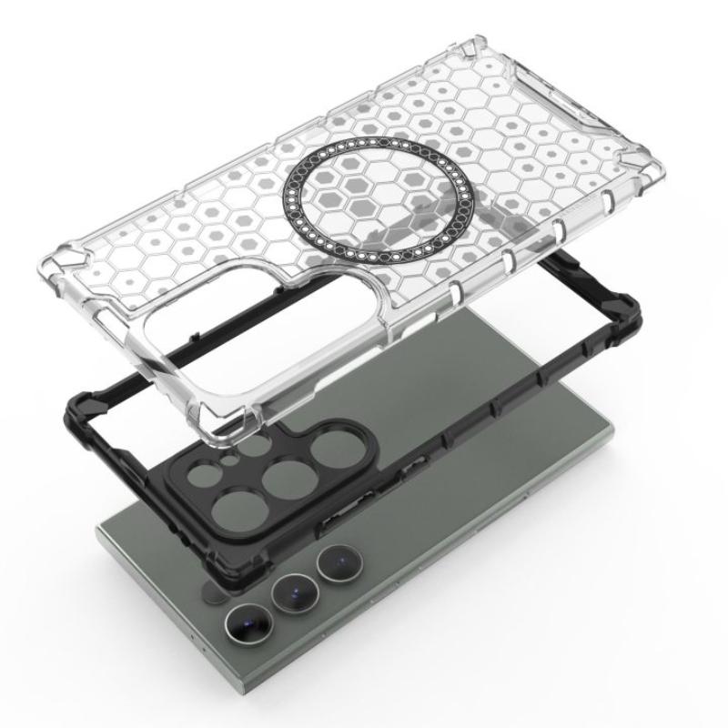 Для Samsung Galaxy S23 Ultra 5g Магнитное кольцо задняя крышка телефона чехол Magsafe кольцо беспроводная зарядка объектив защита противоударные чехлы