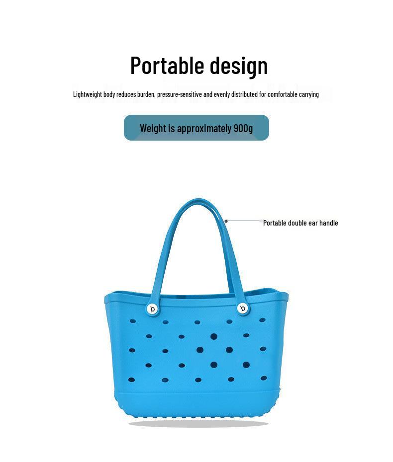 European & American EVA Beach Tote: Versatile Handbag, Pet Carrier & Storage Basket