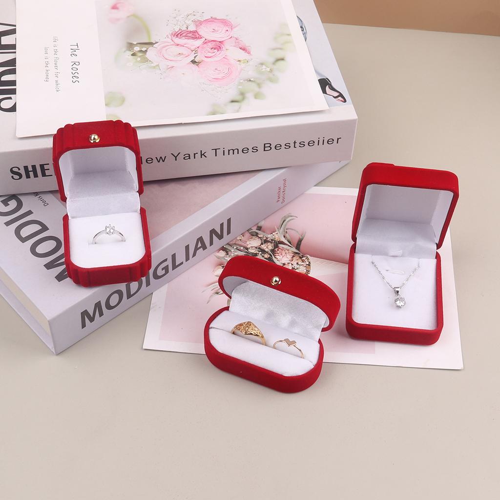 1 шт. Высококачественные коробки для хранения ювелирных изделий, презентационные коробки для ожерелий и колец, бархатный чехол для сережек, пластиковая витрина