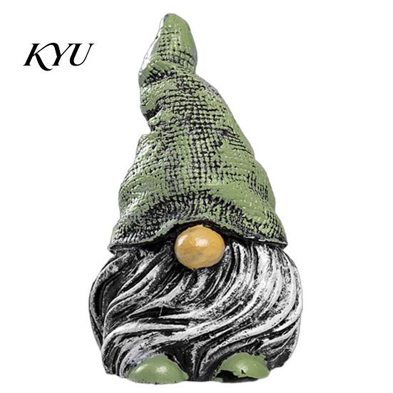 Waterproof Balcony Accents Colorful Hat Gnome Resin Statue, Faceless Dwarf Figurine with Wrinkled Hat, Holiday Garden Ornaments Ornament, Indoor