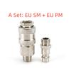 3-in-1 Quick Release Pneumatic Connector Rapidities for Air Hose Fittings Coupling Compressor Accessories European Standard