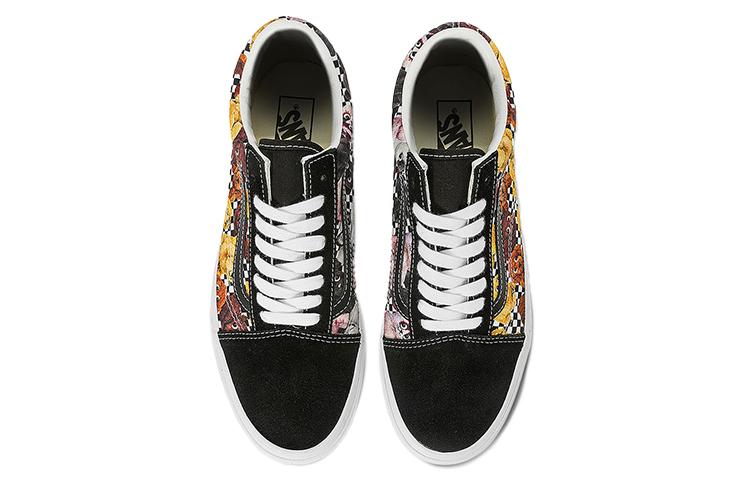 Vans Низкие кеды Old Skool для скейтбординга, унисекс, черные с белым, VN0A7Q2JLNN