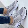 2024 Women New Fashion Wedge Platform Sneakers Plus Size Casual Sports Trainers Lace-up Mesh Breathable Female Vulcanized Shoes