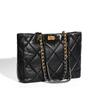 Rhombus Chain Bag, Underarm Leather Shoulder Bag, Women's Head Layer, Sheepskin, High-end Sense, Large-capacity Tote Bag.
