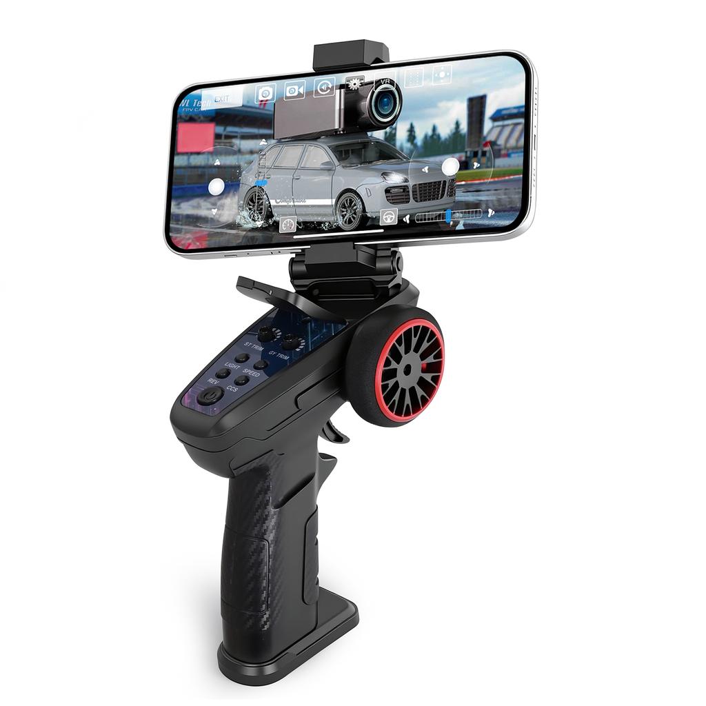 1:64 Mini RC Car, 2.4G FPV Remote Control Toy Car with 720P HD Camera, Gyro, LED Light, APP Controlled Vehicle for Kids