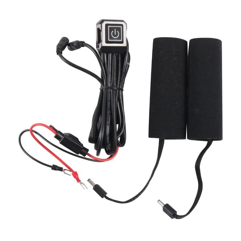 Motorcycle Heated Grips Cover 12V Universal Handlebar Grip Heater With Switch Motorcycle Hand Grip Heater