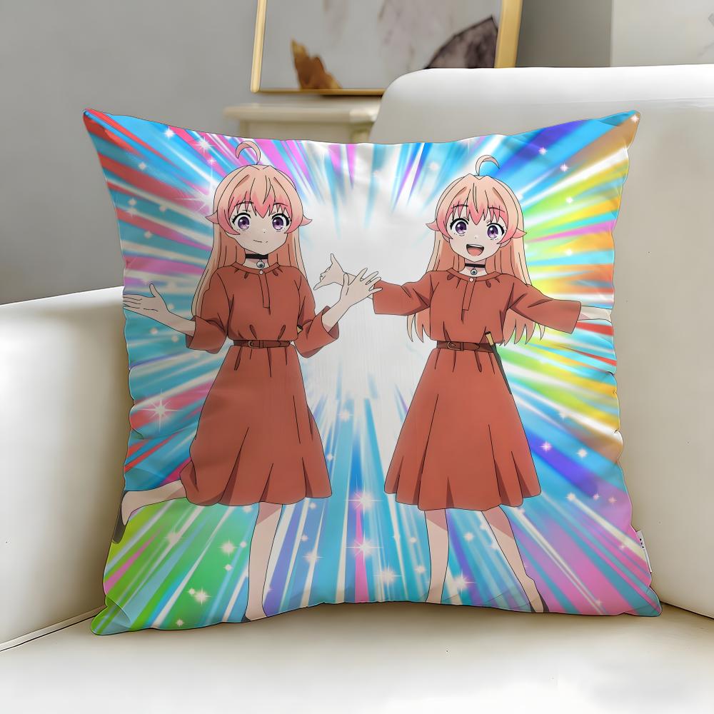 anime Witch Watch2 Cushion Cover Soft EasyWash Pillow Case Versatile for Couch Bed Travel and Office