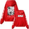 Japanese Anime Jujutsu Kaisen Itadori Yuji Print Graphic Hoodies Vintage Oversized Hooded Casual Hoodie Men Women Clothes