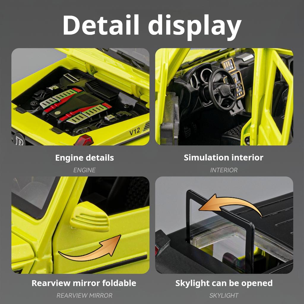 CTEJP1 Official authorized 1:24 Mercedes-benz G500 alloy Multi-directional remote control car Exquisite Toy car boys Gift  collectibles