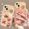 Applicable To Apple 15promax Mobile Phone Case IPhone 16 Cartoon Three-dimensional Doll Chain 14/13 Cute Silicone X