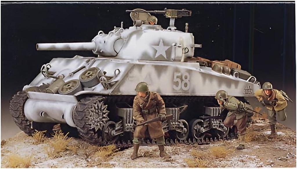 Tamiya Серия военных миниатюр 251 Армия США M4A3 Шерман 105-мм Гаубица Тип Штурмовой Поддержки Пластиковый Модельный Комплект 35251 1/35 №