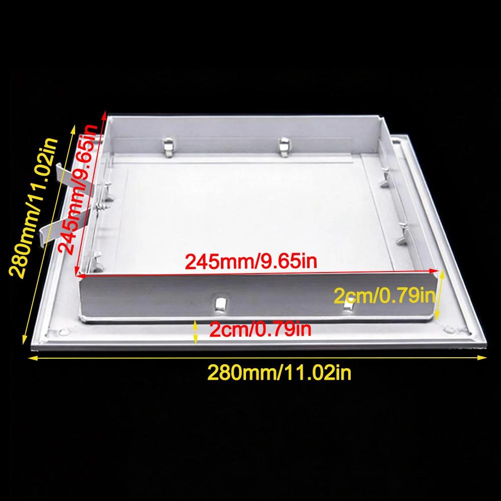 Durable Aluminum Alloy Access Panel White Snap-on Type Inspection Door Anti-corrosion Removable Wall Access Hatch Cover
